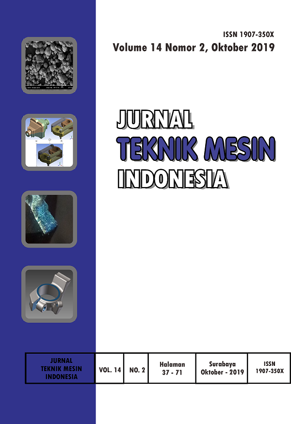 					View Vol. 14 No. 2 (2019): Jurnal Teknik Mesin Indonesia
				