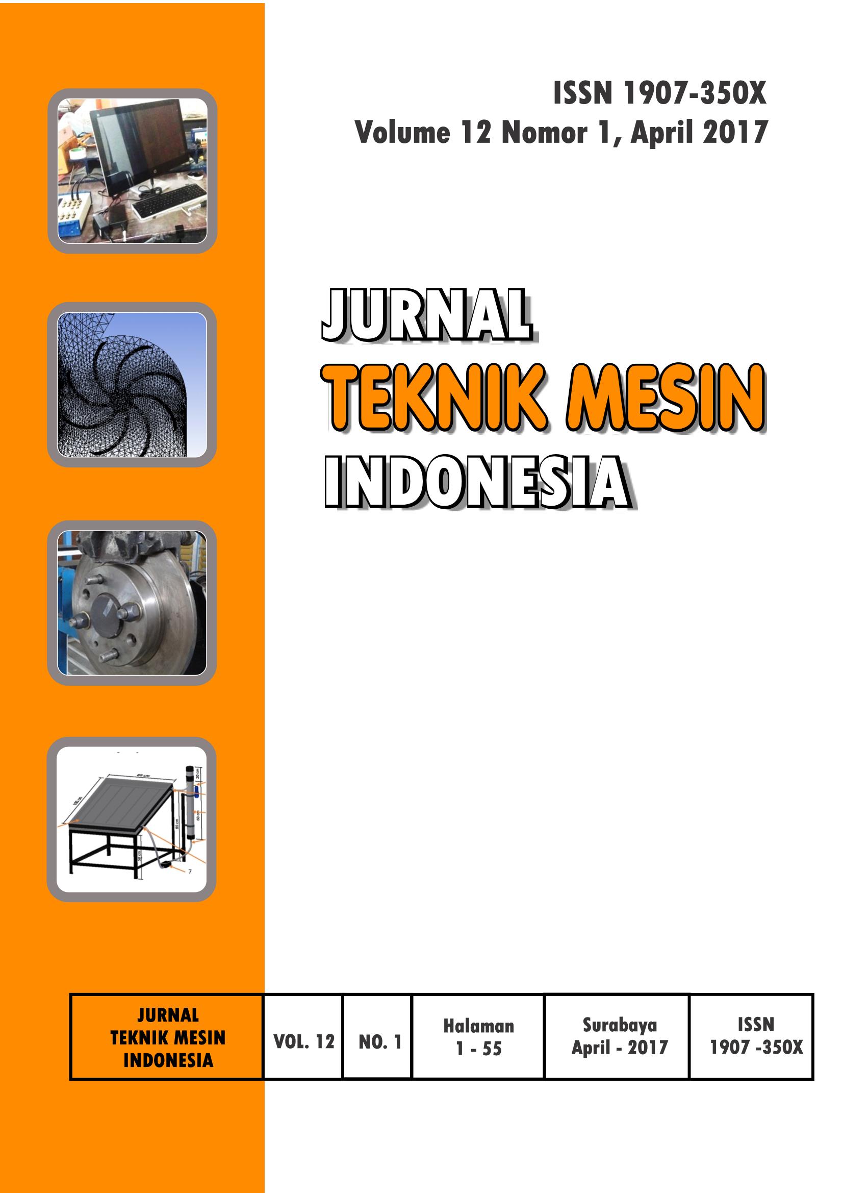 Jurnal Teknik Mesin Indonesia (JTMI) Edisi April 2017