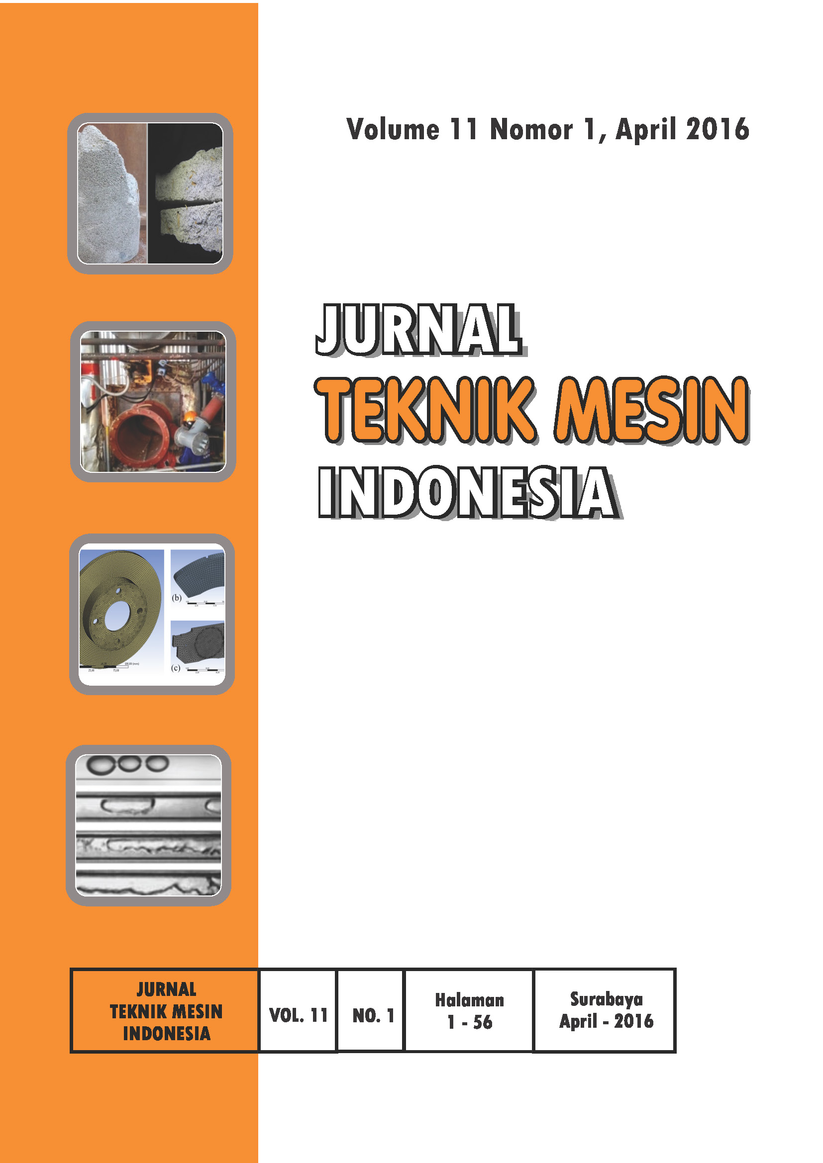 Jurnal Teknik Mesin Indonesia (JTMI) Edisi April 2016